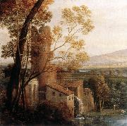 Claude Lorrain Landscape with Dancing Figures (detail) dfg oil painting reproduction